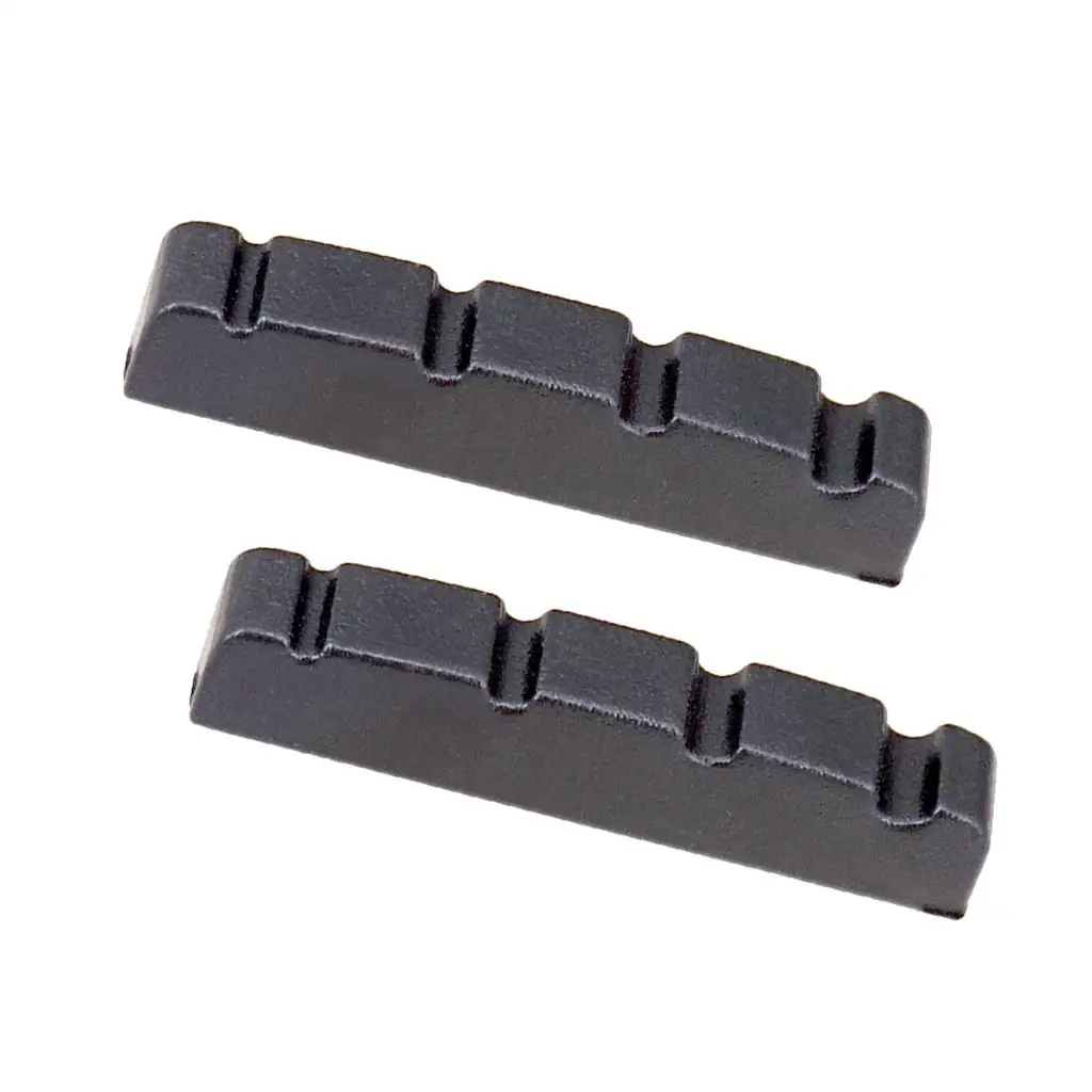 Tooyful 2 Pcs String Slotted Nuts for 4 String Electric Bass Guitar Accessory