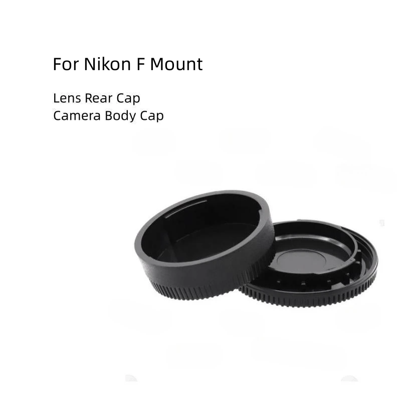 Rear Lens Cover+Camera Body Cap Anti-dust Protection ABS Plastic Black for Nikon D800 D850 D750 Camera Accessories