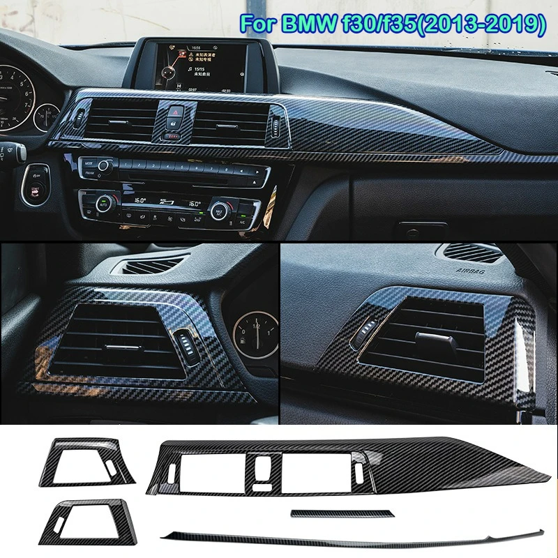 

For 2013-2019 BMW 3 Series 320li Carbon Fiber pattern Dashboard F30/F35 Air Conditioning Vent Trim Frame