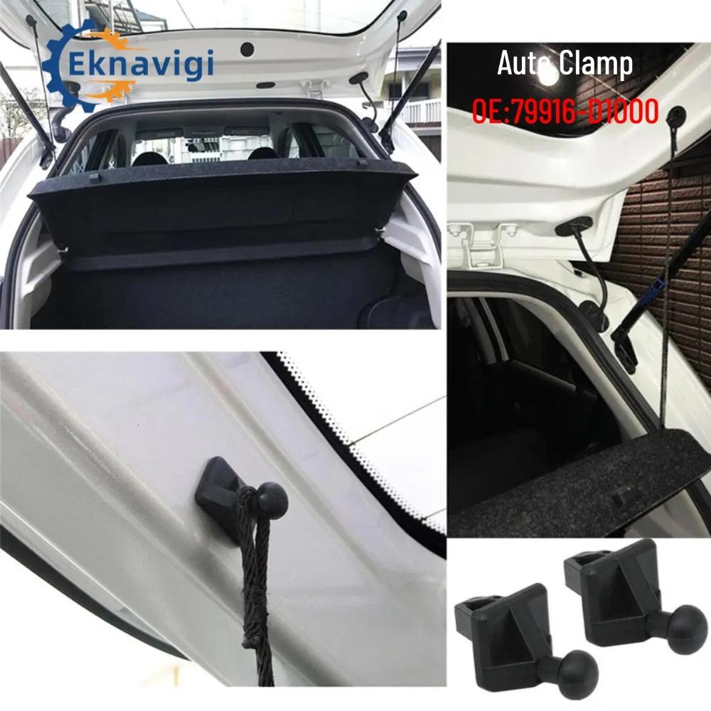 

4PCS OEM:79916-D10002X Car Cargo Shelf Hook Cover Clips For Nissan Qashqai J11 Kicks Versa Note Silvia Micra 180SX 200SX 240SX