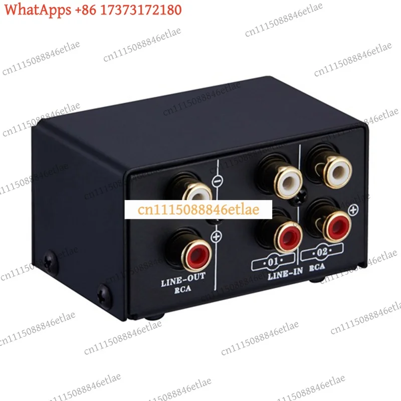 k3 Universal 2 In 1 Out / 1 In 2 Out RCA Audio Switcher Lossless Signal Selector Speaker Switch Box