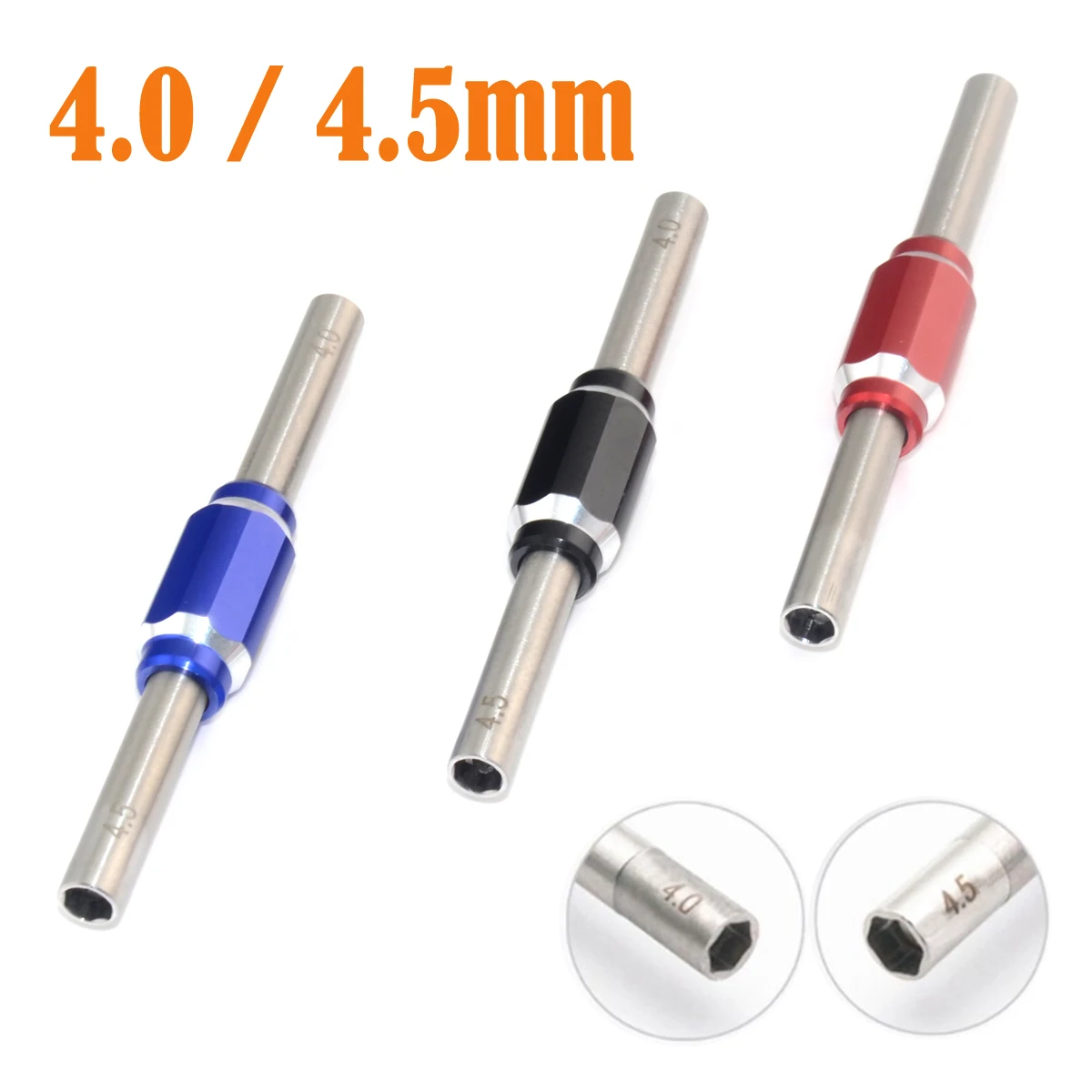 4.0 4.5mm Hex Nut Socket Driver Screwdriver Hand Tool For Traxxas TRX-4 TRX-6 D90 D110 Tamiya Mini 4WD Fit Axial SCX10 RC Car