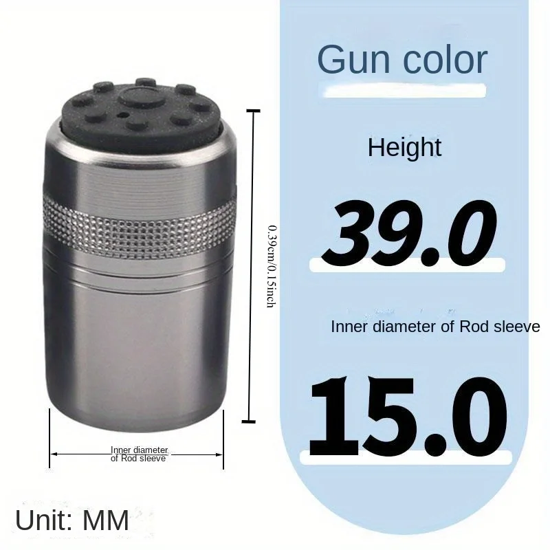 2PCS Aluminum Alloy Rod Sleeve Rear Plug And Cover Size Adjustment Accessories for Sea Fishing Pier And Gun Rods