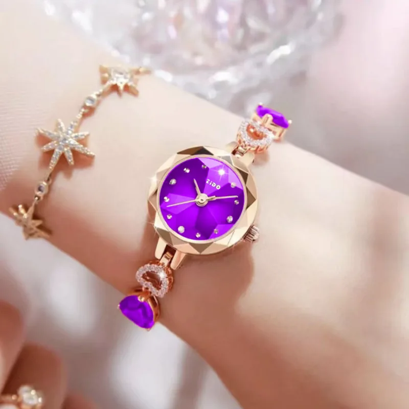 UTHAI femmes montre marque avancée mode lumière luxe cristal incrusté diamant Bracelet étanche femme montres à Quartz horloge