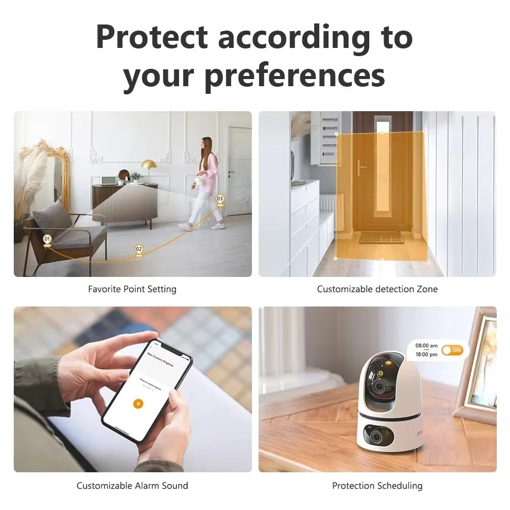 IMOU Ranger Dual 10MP WiFi 360 PT Camera Dual Lens Human Pet Detection Night Vision Two-Way Talk Security Surveillance IP Camera