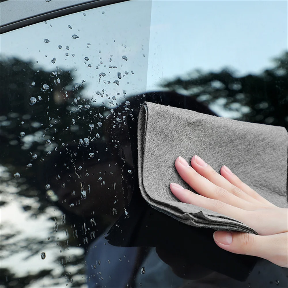 

5Pcs Thickened Magic Cleaning Cloth Reusable Microfiber Washing Rags Glass Wipe Towel For Kitchen Mirrors Auto Windows