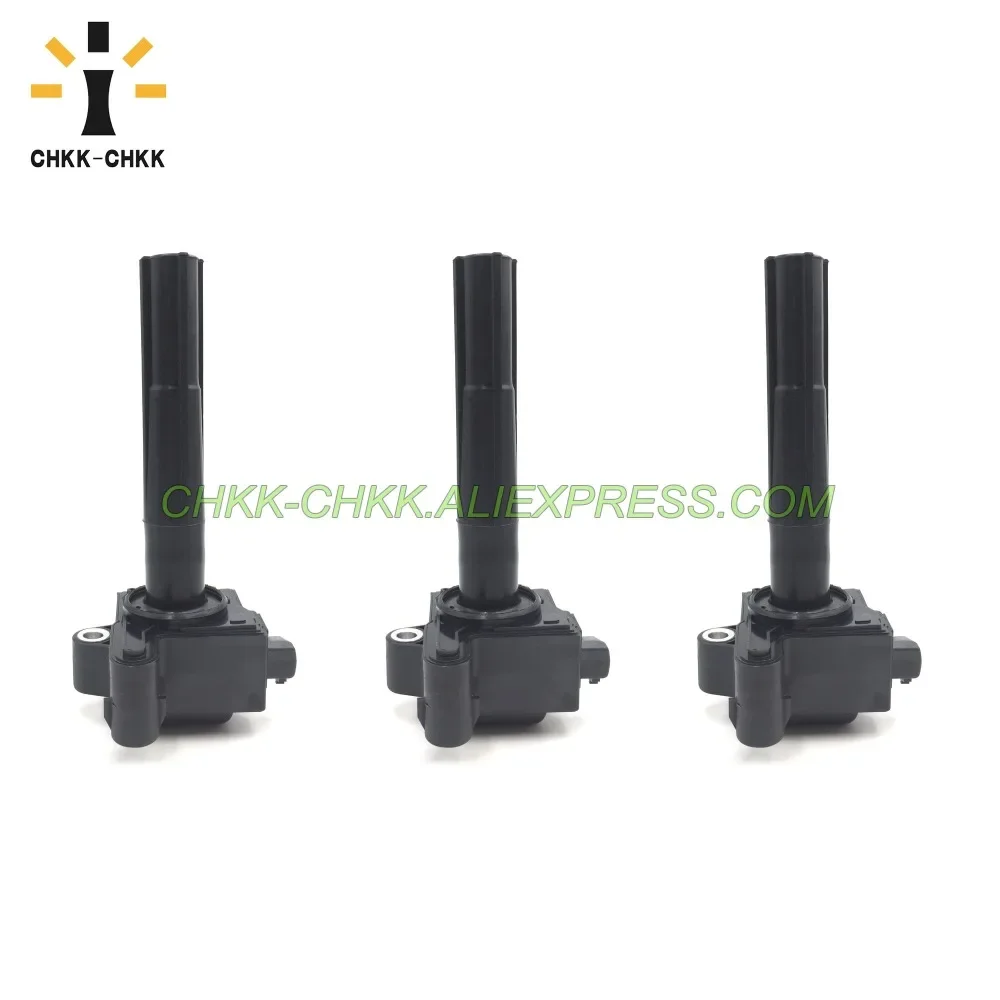 

CHKK-CHKK Ignition Coils 3PCS 90919-02215 9091902215 for Toyota Various 96-03 Avalon Camry Sienna Solara V6 C1040