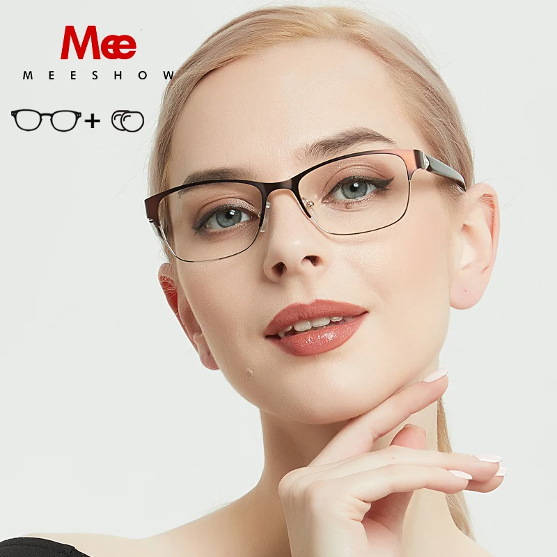 Meeshow Brand Classic prescription glasses women's glasses frame Vintage female fashion myopia progressive Customized Lenses 809