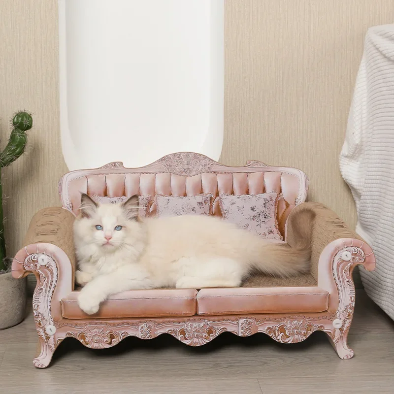 Chaise Longue Cat Scratching Board Corrugated Paper Sofa Cat Scratching Board Lounge Chair Pet Supplies Luxury Cat Sofa