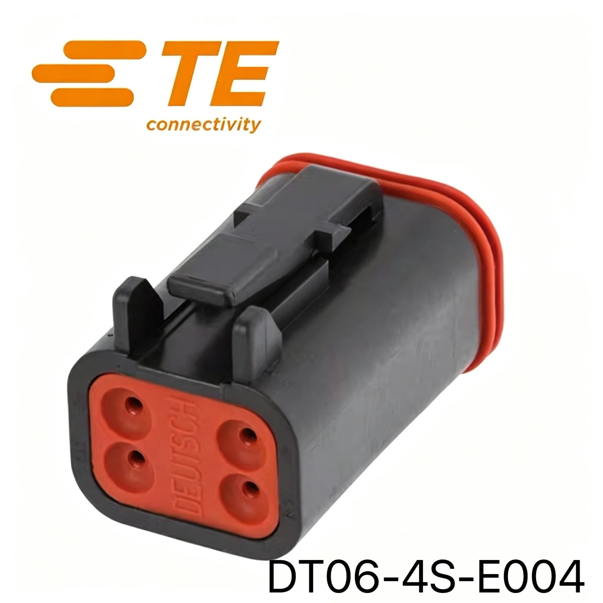 DT06-4S-E004 TE Pitch 4.45mm 4P Two rows of Black Wire to Wire Connector