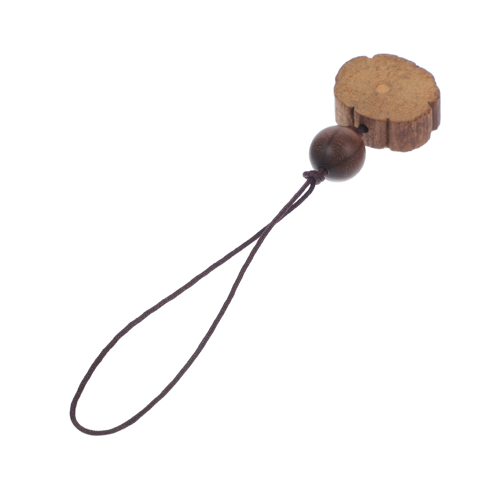 

Durable Lightweight Six Wood Cellphone Pendant Bag Charm Backpack Hanging Decoration Creative Phone Lanyard Decor