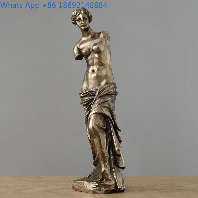 

Goddess Figurine Home Decoration Broken Arm Venus Statue Living Room Entrance Wine Cabinet Display