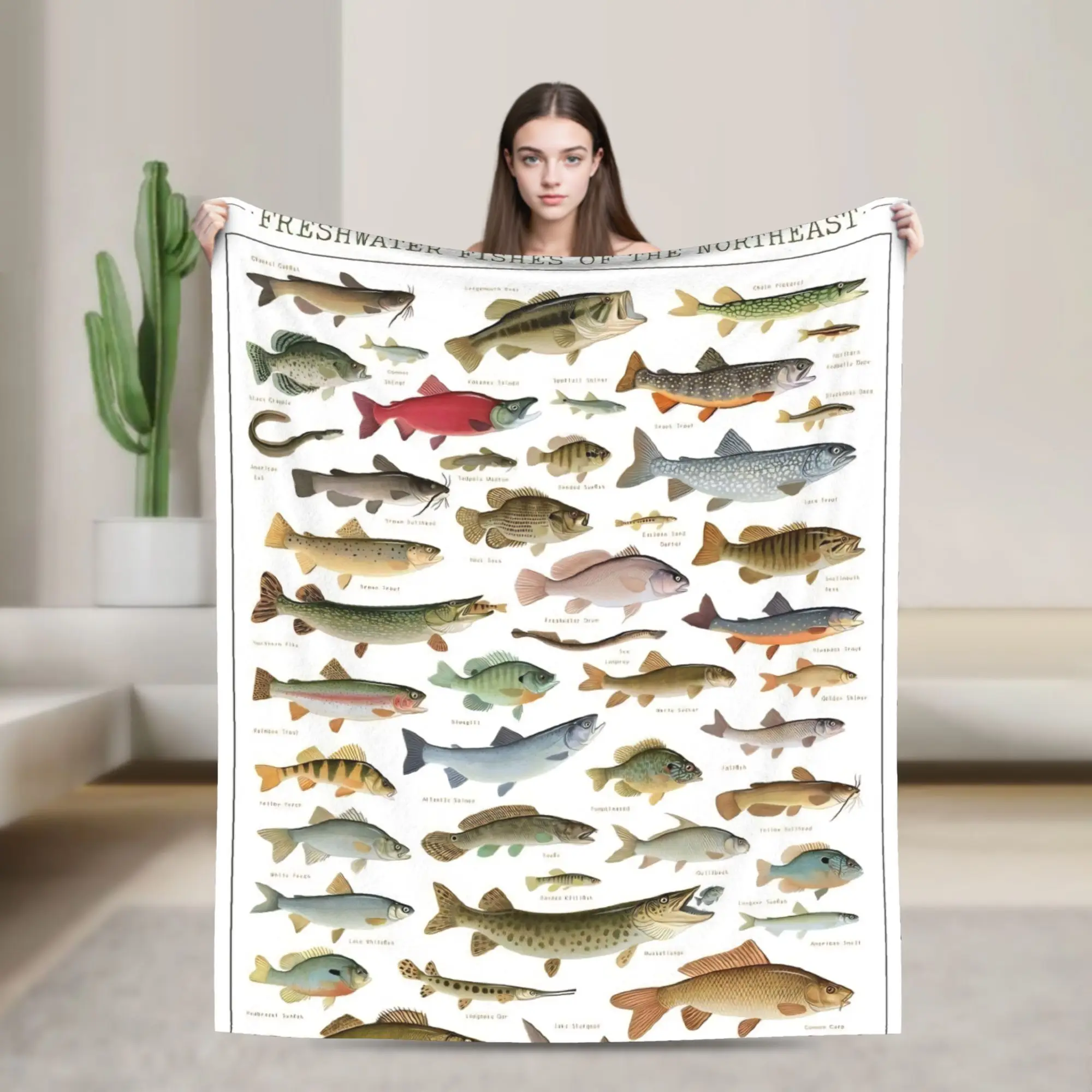 Sports Fish Funny Lover Soft Blanket  Picnic Plush Bedding Throws Novelty Home Decor Flannel Bedspread Sofa Bed Cover
