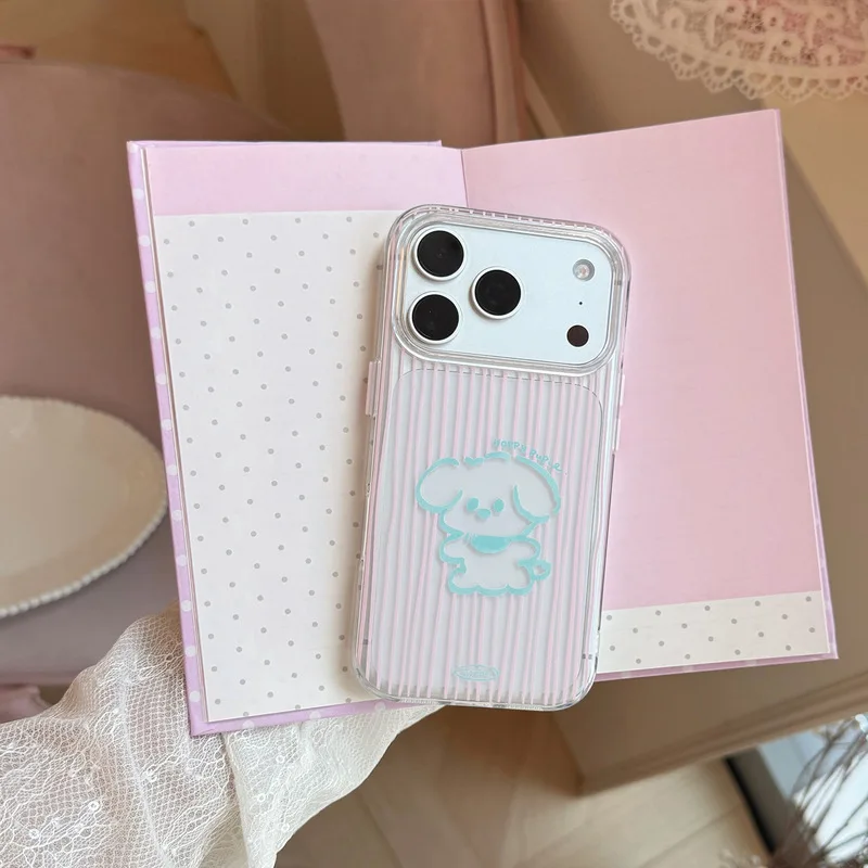 Striped Animal Pattern Phone Case Drip Glue Craft Soft TPU Shockproof Anti-drop Cover for iPhone 17 Pro Max