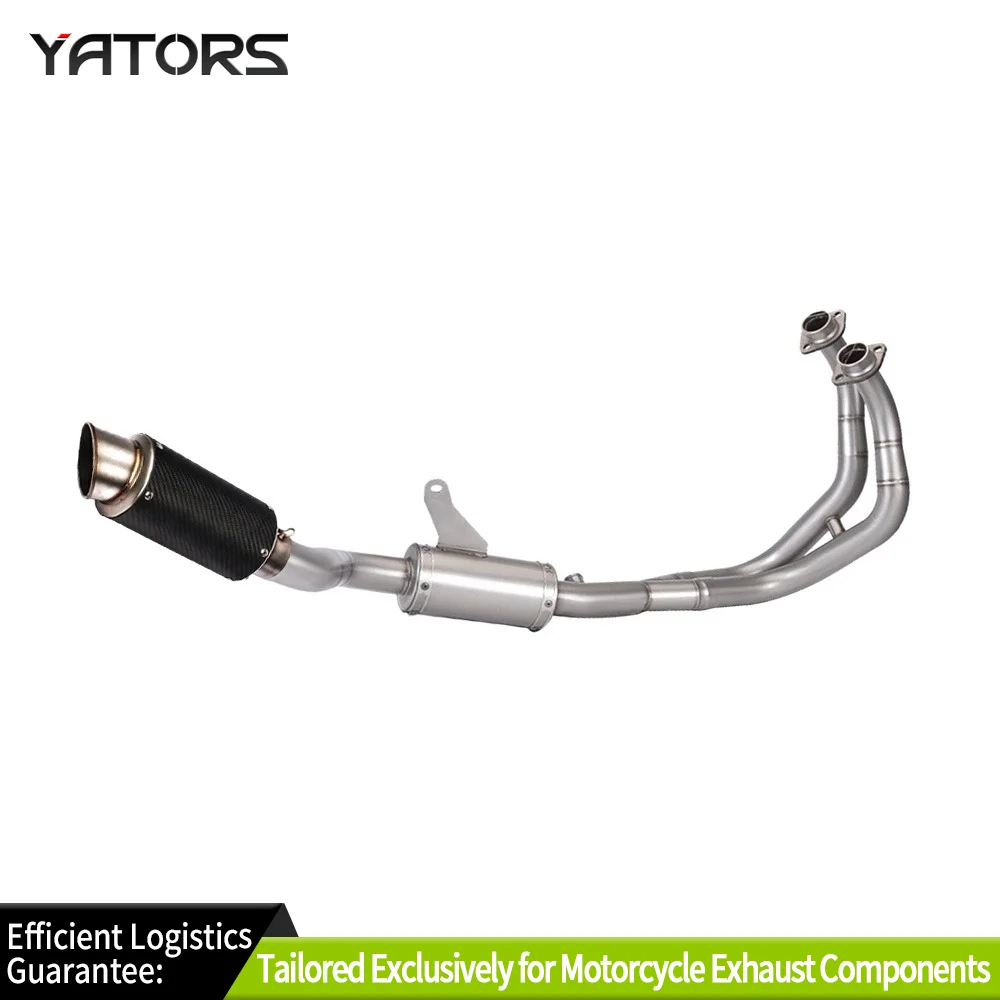 

Exhaust Systems For Yamaha 2021-2023 YZF R7 Bolt-on Full Exhaust Header Link Pipe Muffler 51mm Exhausts Pipes
