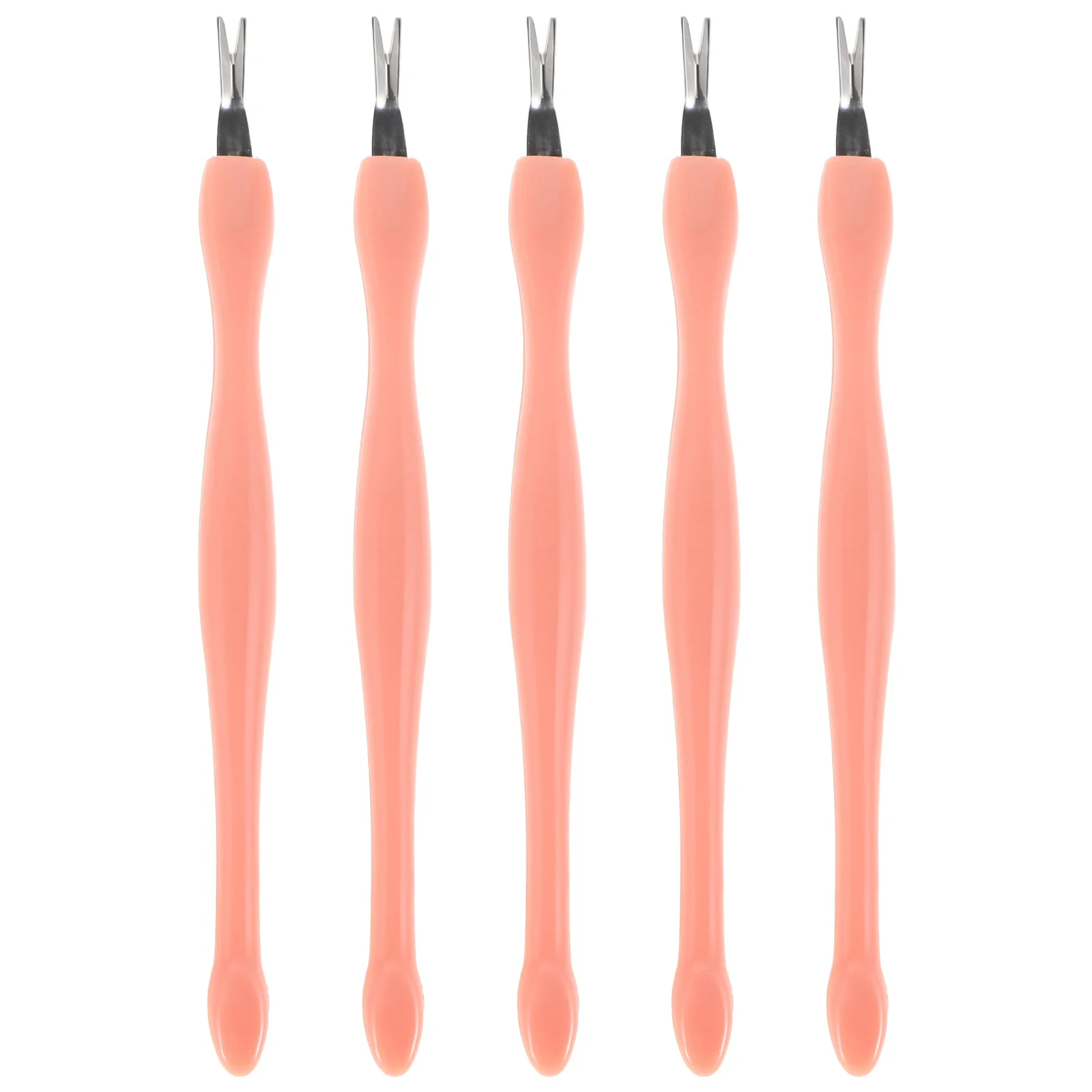 5 قطعة مجموعة أدوات مانيكير متعددة الوظائف أداة تشذيب البشرة الفولاذ المقاوم للصدأ مسمار انتهازي للمنزل صالون استخدام أداة إزالة الجلد الميت عدة #4