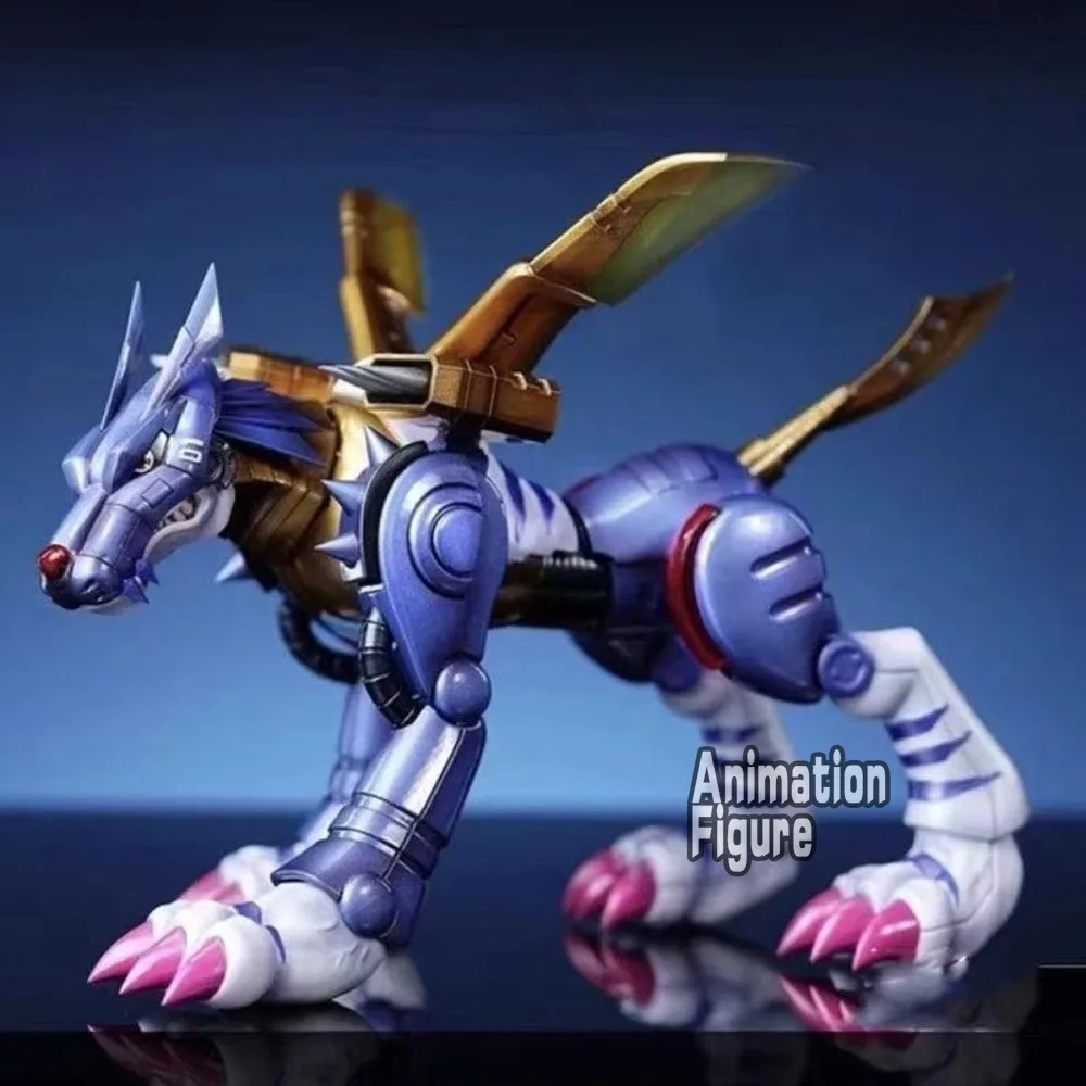 9cm/3.54in Anime Digimon Adventure Figure Metal Garurumon Action Figures Pvc Collection Model Toys for Children Gifts