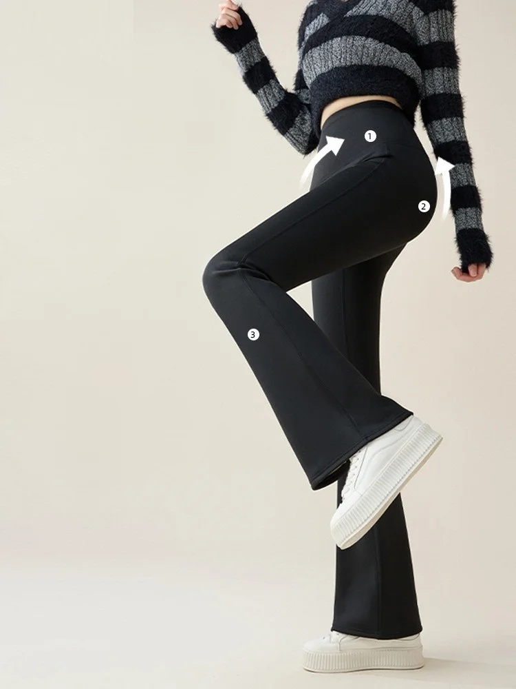 กางเกงโยคะพลัสไซส์สำหรับผู้หญิง เลกกิ้งเซ็กซี่ กางเกงรัดรูปสบายๆ สไตล์เกาหลี สำหรับฤดูใบไม้ร่วงและฤดูหนาว ผู้หญิง ไซส์เจ็ดฟุต ผ้าโมดอล เนื้อผ้าเรียบเนียน สีสันสดใส