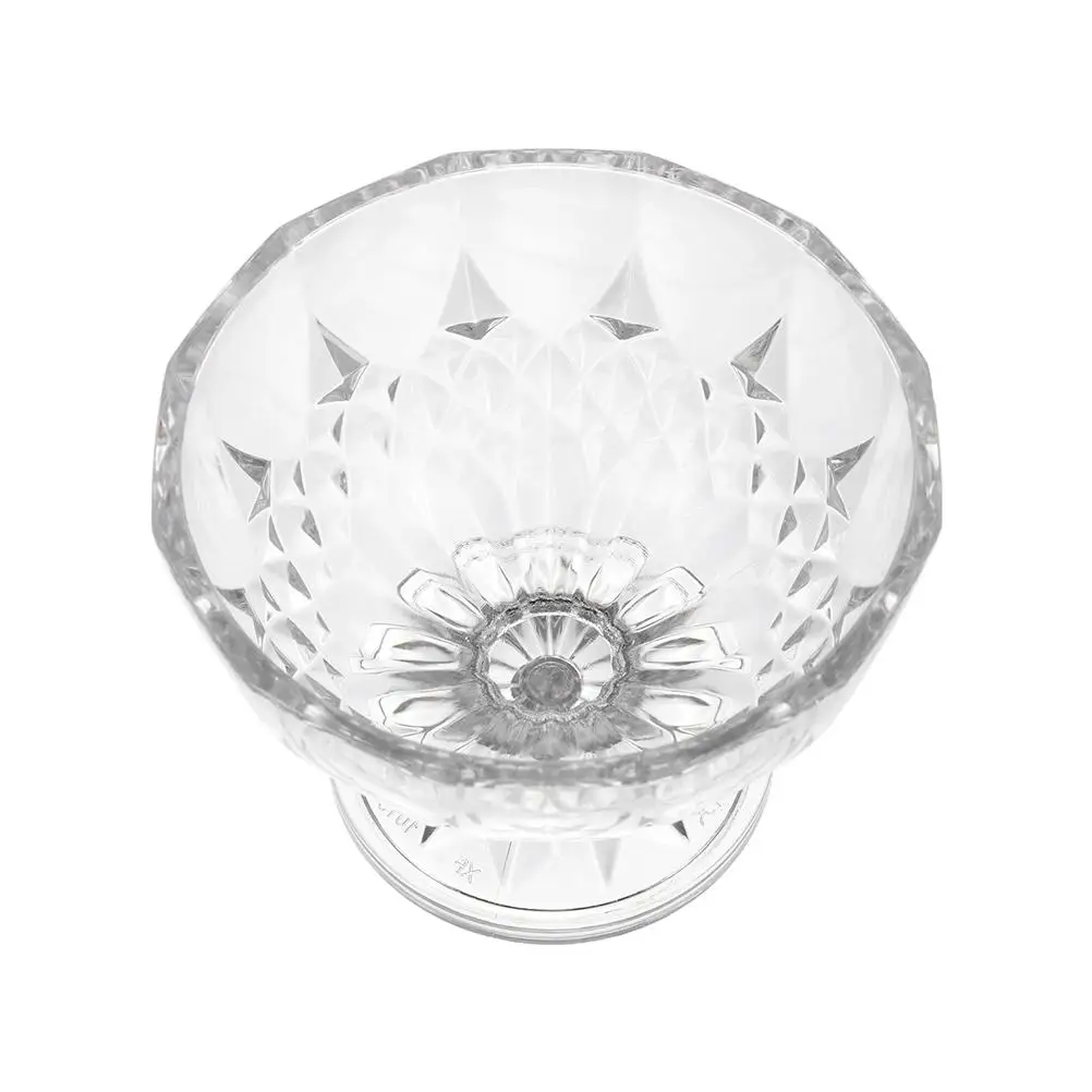 

Transparent Dessert Glasses PC Material Ice Cream Cup Pudding Bowl Kitchen Accessory Fruit Salad Snack Container Household Party