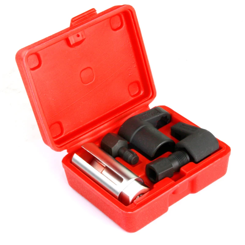 U50 5pcs Oxygen Sensor Wrench Kit Thread Chaser Tool Fit for Auto O2 Socket Removal Install Offset Vacuum Sensor Socket