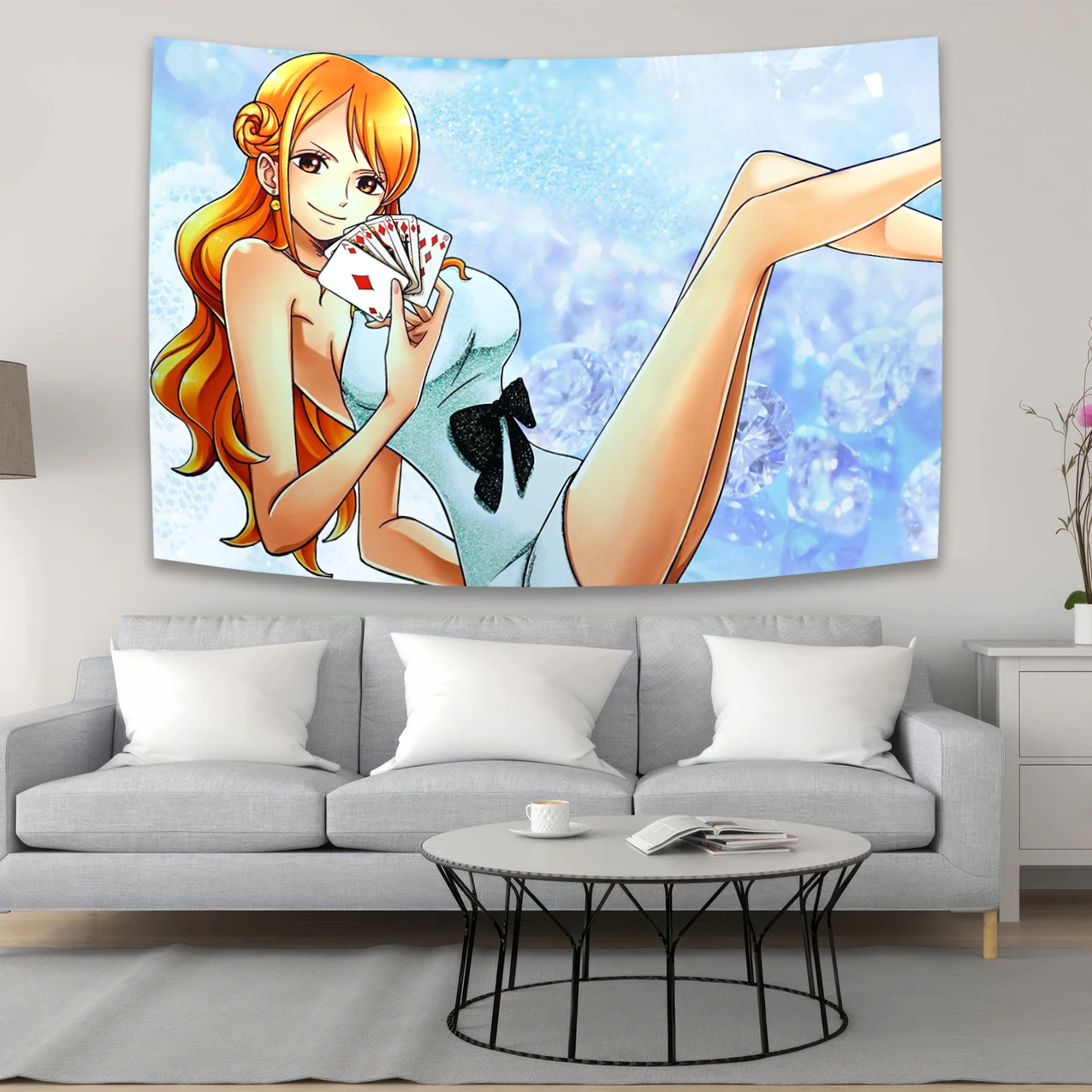 Japanese Anime One Pieces Character Canvas Tapestry Or Flag Bohemian Restaurant Bedroom Wall Decoration