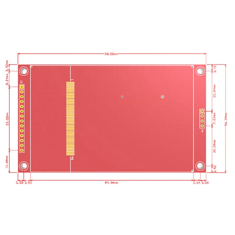 3X 3.5 Inch TFT LCD Display Screen SPI Serial LCD Module 480X320 TFT Module Driver IC ILI9488 Support Capacitive Touch-A74Z
