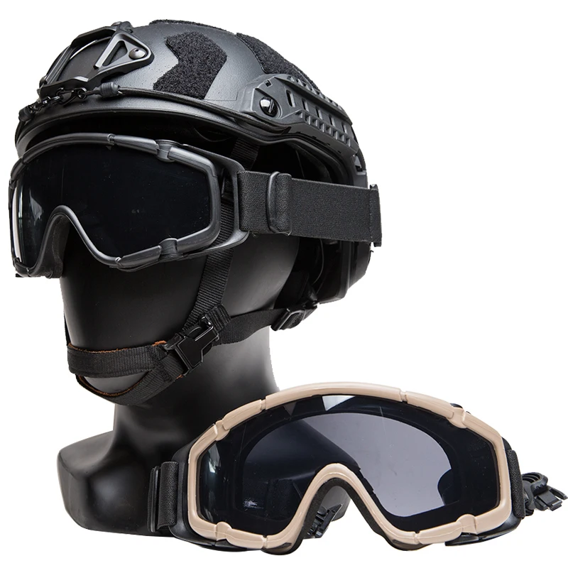 FMA Tactical Goggles  OK Outdoor Goggles for Helmet Outdoor Supplies, BK/DE TB423
