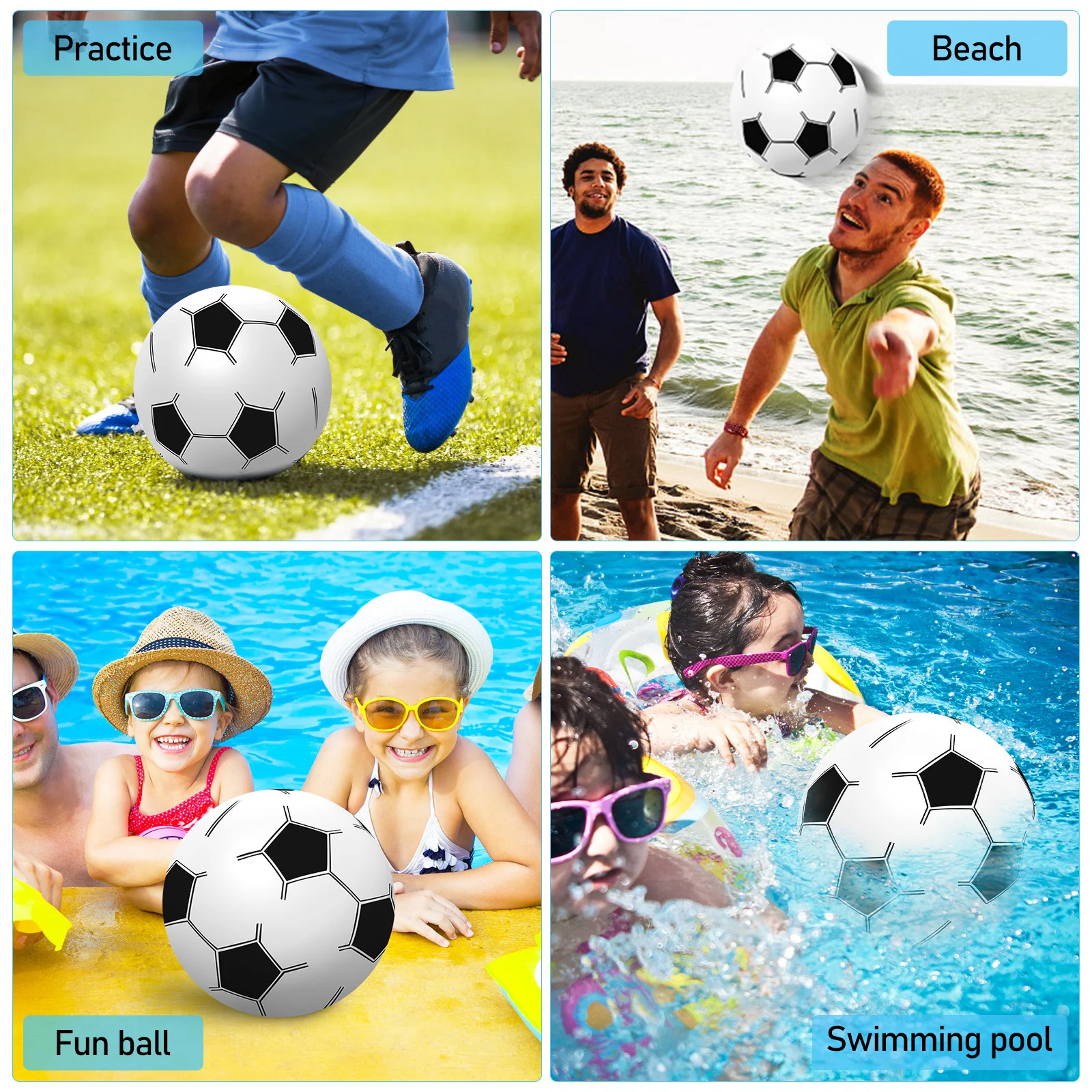 15 قطعة من كرات حمام السباحة الشاطئية، كرات قابلة للنفخ بألوان زاهية سهلة التمييز لحفلات حمام السباحة الخارجية والترفيه الصيفي