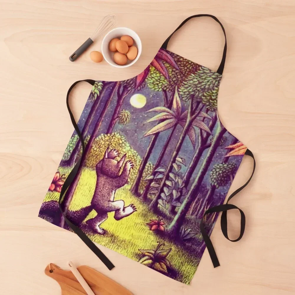 

Let the Wild Rumpus Start Apron Waterproof women Chef Uniform Women Apron