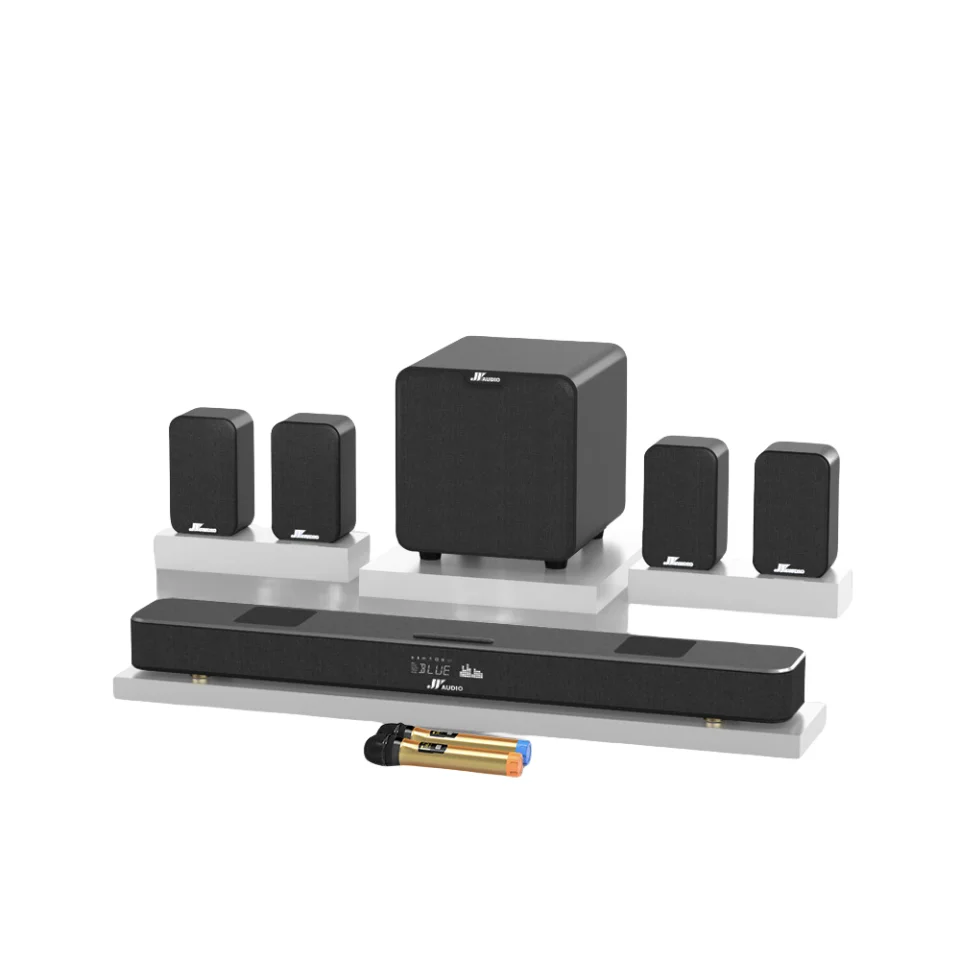 

High Quality Wireless Karaoke Blue-tooth Surround Karaoke Soundbar Speaker 5.1 Home Theater System