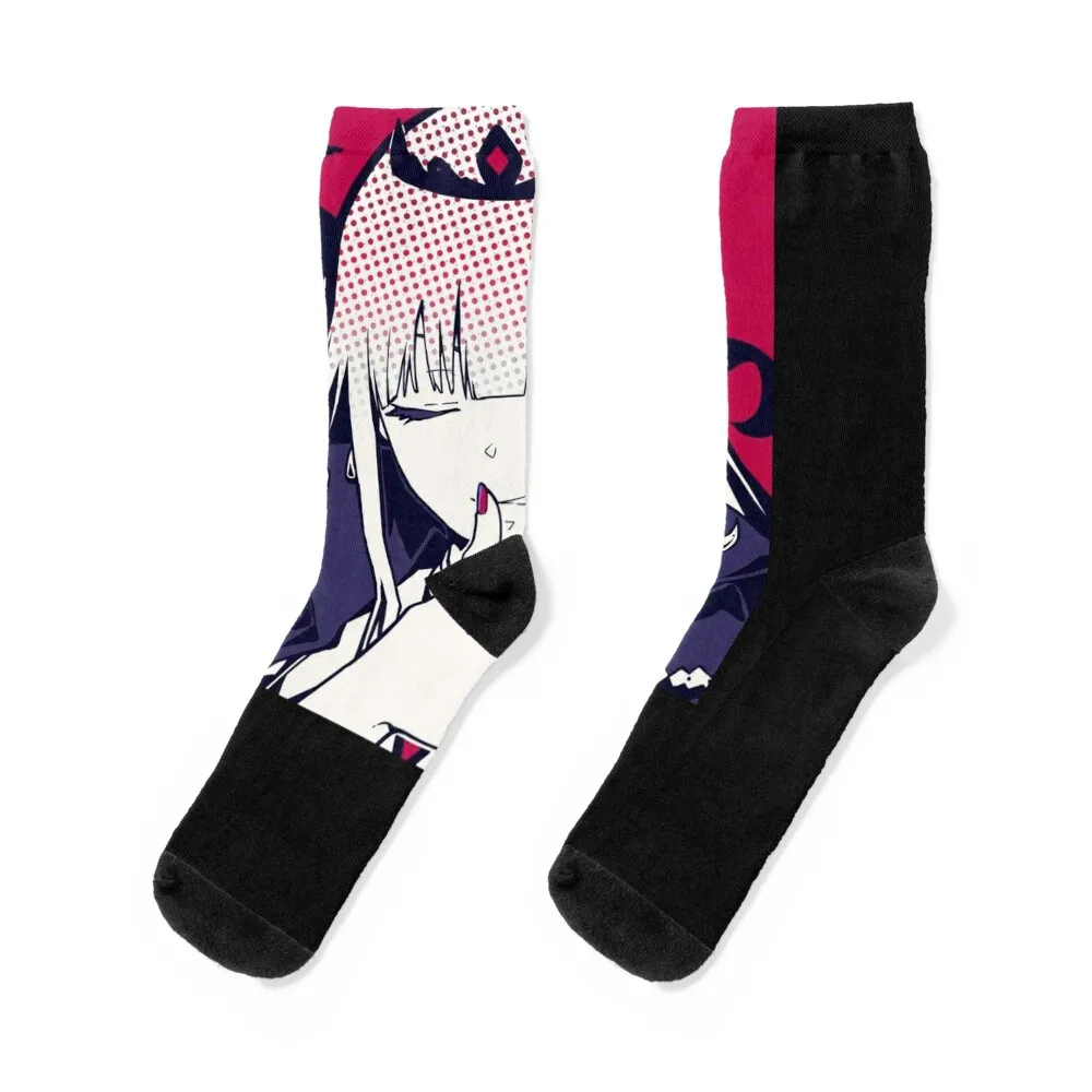 Mori Calliope Hololive In Glitched Socks new year Crossfit Ladies Socks Men's