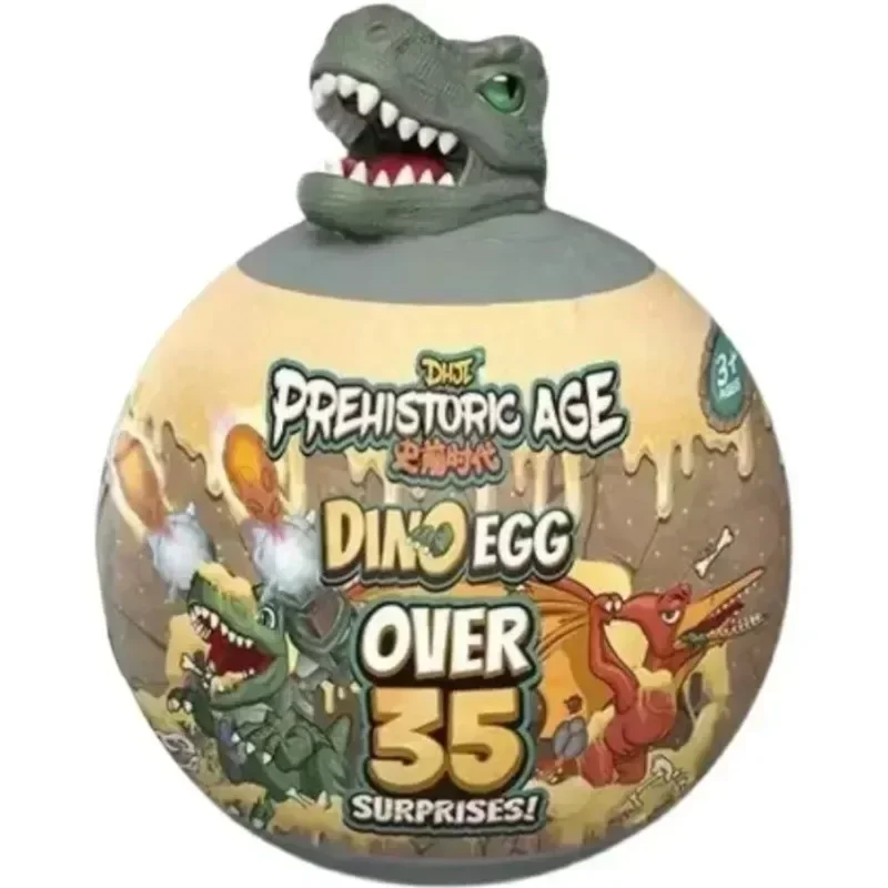 

Egg Baole Dinosaur Egg Prehistoric Animal Blind Box DIY Assembly Model Tyrannosaurus Rex J Saber Teeth Tiger Children's Toy