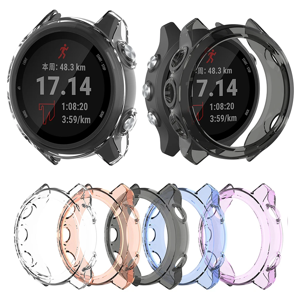 소프트 TPU 보호대 케이스, 보호 쉘 프레임 범퍼 커버, 가민 포러너 245 245M