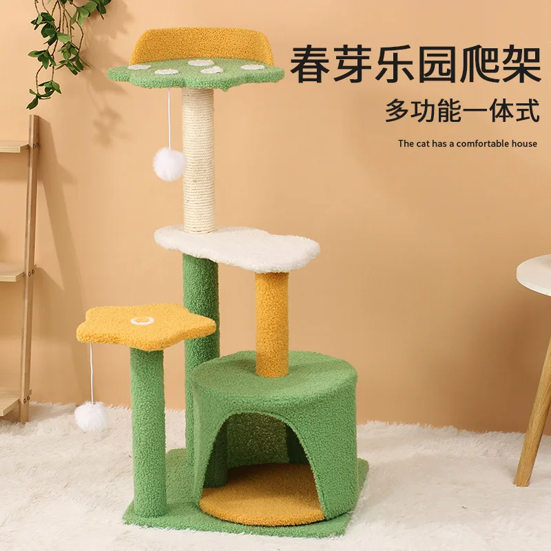 

Three-layer Sisal Cat Climbing Frame, Scratching Board, Cat Nest, Jumping Platform, 1 Pet Toy Supplies