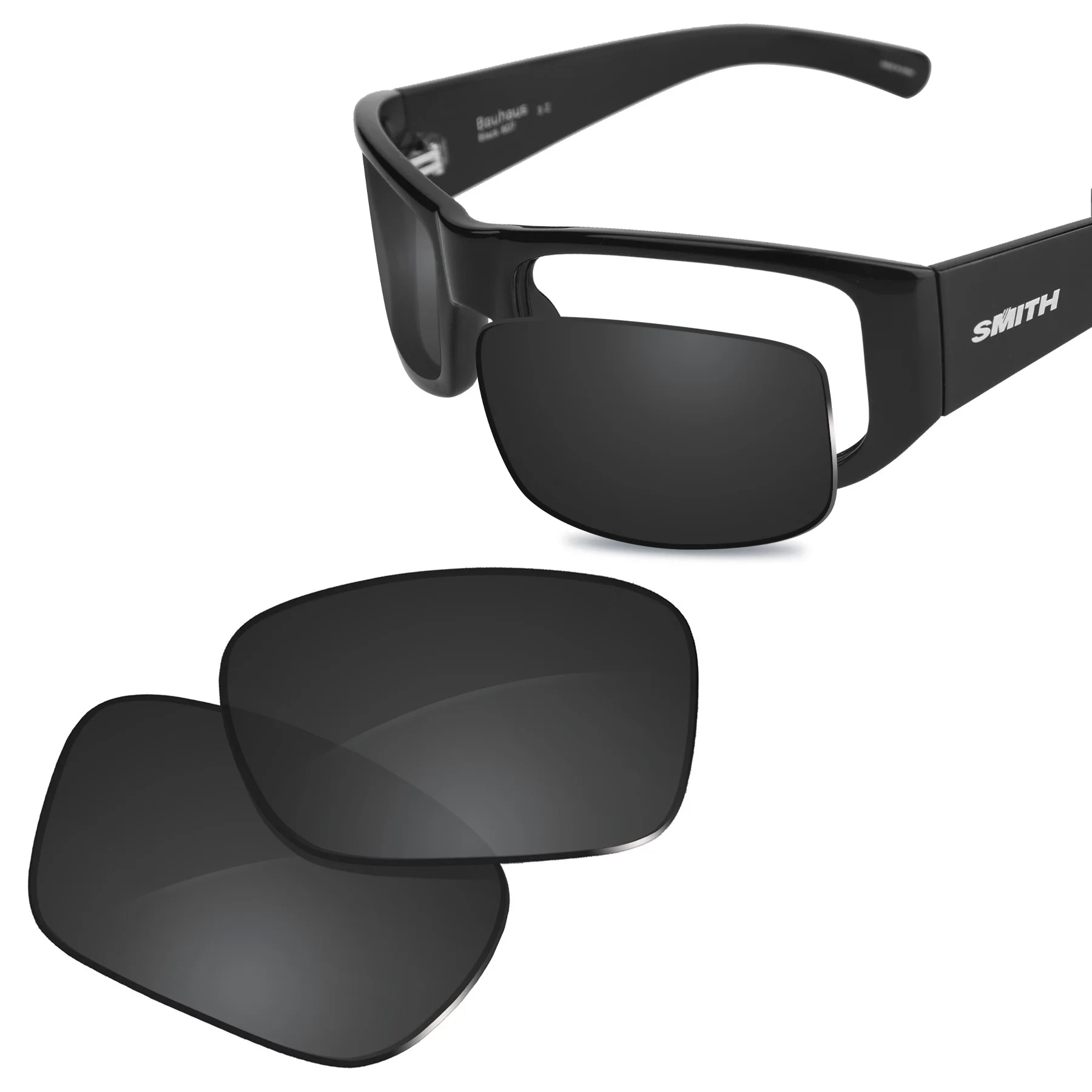 Glintbay New Performance Polarized Replacement Lenses for Smith Bauhaus Sunglasses (Only Lenses) - Multiple Colors