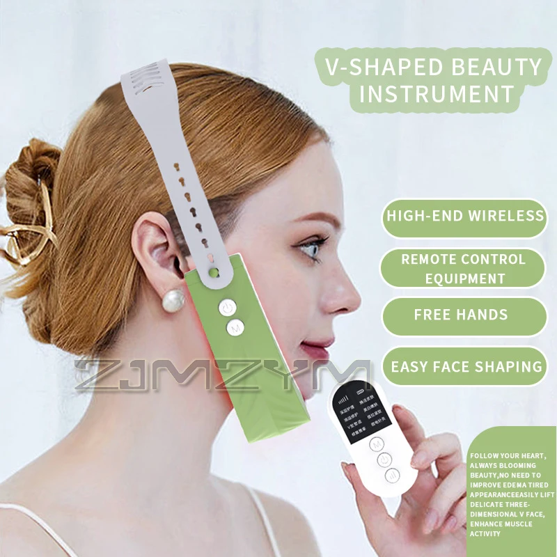 V-Face Beauty Instrument Microcurrent Lifting Vibration Massager Device Double Chin Remover V-Line Up Facelift Shaper Belt