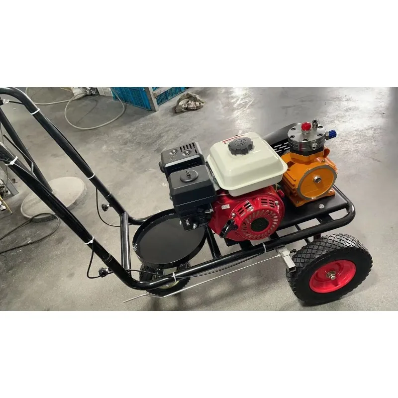 Hand-push Airless Line Striper Pavement Cold Paint Road Marking Machine Parking Lot Painting Line Striping Machine