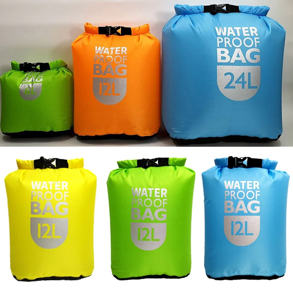 

6L 12L Outdoor Dry Fishing Boat Pump Pvc Boat Accessories Waterproof Sack Swimming Rafting Kayaking Floating Watertight Sack Bag