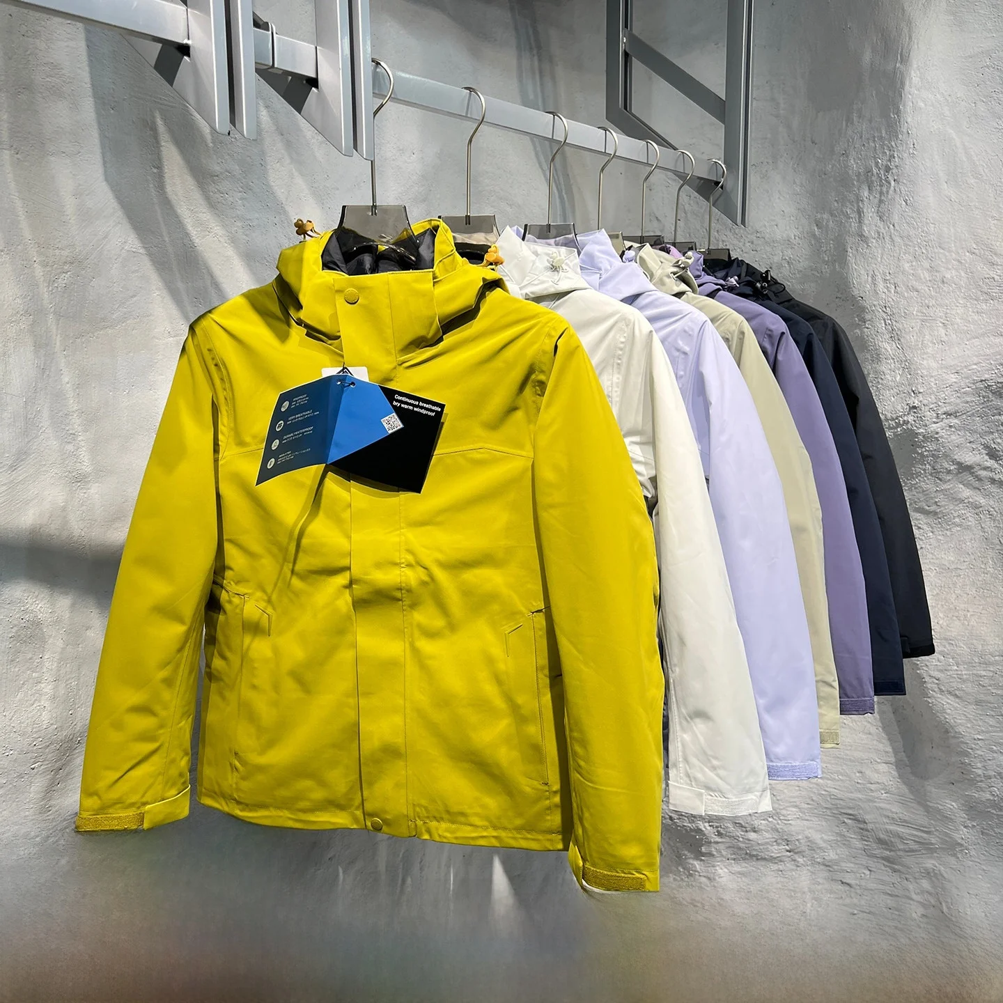 

Women's Pure Color Hooded down Jacket Winter Outdoor Windproof Warm Thickened Long Sleeve Zipper Closure Snow Skiing Coat