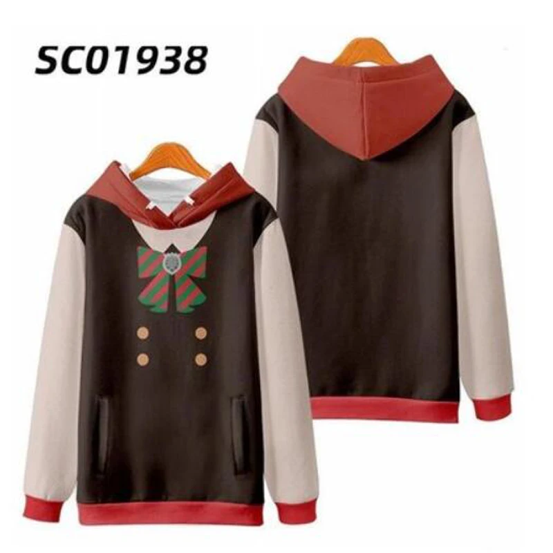 Uma Musume Xinh Xắn Derby Áo Hoodie Nam Nữ Bông Tai Kẹp Áo Dạo Phố Hip Hop Chui Đầu Có Mũ Áo Khoác Nam Phù Hợp Với Áo