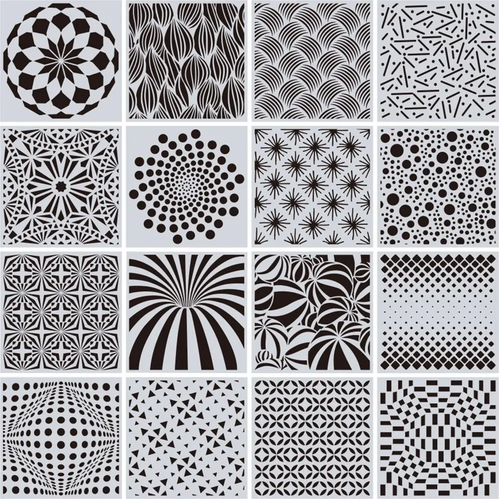 Geometric Mandala Stencils Painting Template for Floor Decor