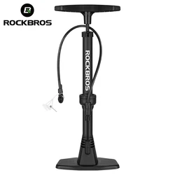 ROCKBROS High Pressure160PSI Bike Pump  Labor-saving Portable With Pressure Gauge Inflator MTB Road Bicycle Accessories