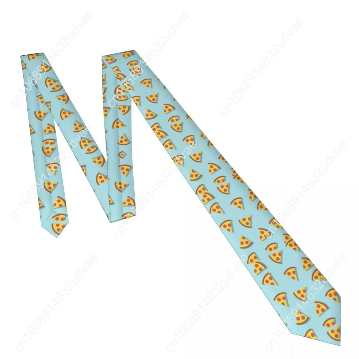 Mens Tie Slim Skinny Pizza Pattern Necktie Fashion Necktie Free Style Men Tie Party Wedding