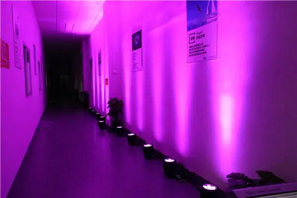 Lampu Par LED Outdoor IP65 Baru 7 *15w Lampu Par RGBWA 5in1 Slim LED