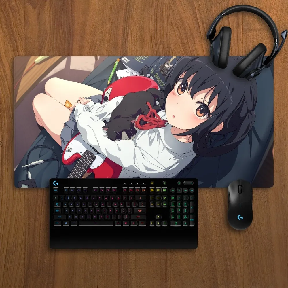 BiliBili K-ON Mousepad Non-slip Lockedge Office Student Gaming Thickened Large Writing Pad Cushion