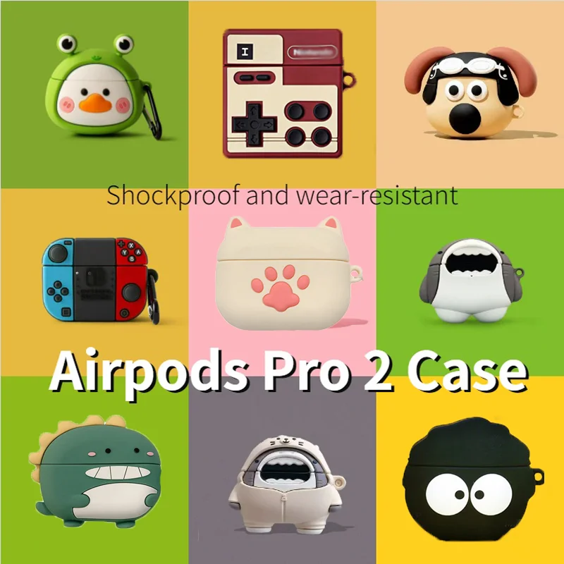 Funda de silicona con dibujos animados 3D para AirPods Pro 2, estuche de carga de auriculares inalámbricos para Airpods pro2, Auriculares Bluetooth