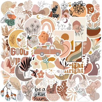 สติกเกอร์การ์ตูนแนวเรโทร50ชิ้นสติกเกอร์ไวนิลติดกระเป๋าแล็ปท็อปสเก็ตบอร์ดอุปกรณ์ซ่อมโน้ตบุ๊คลายกราฟฟิตีกันน้ำ