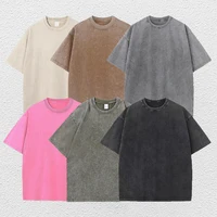 2025 camisetas Vintage lavadas calle Hip Hop Retro Punk camiseta mujer Harajuku Casual algodón manga corta lavado ácido camisetas top