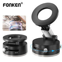 Magnetic Phone Holder for Car, 360° Position Suction Cup Phone Mount, Foldable Vacuum Magnetic Phone Stand for i-Phone 16/15/14