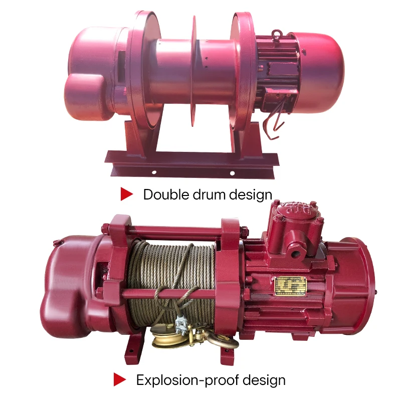 Heavy Steel Wire Rope Winch Multi-function Winch Electric for Lifting